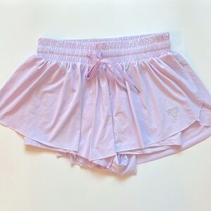 Amazon Luogonzi 2 in 1 Flowy running Shorts for Women; Lavender